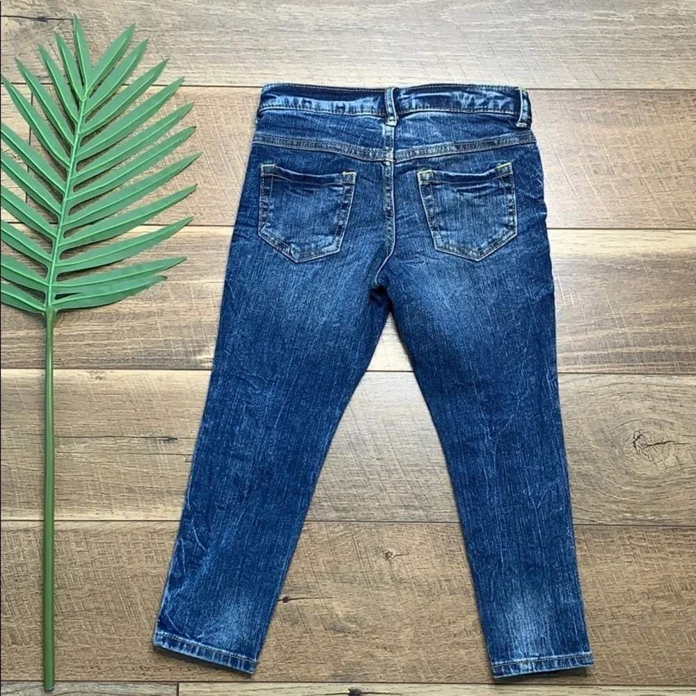 Gymboree Super Skinny Patch Jeans sz 5 Plus